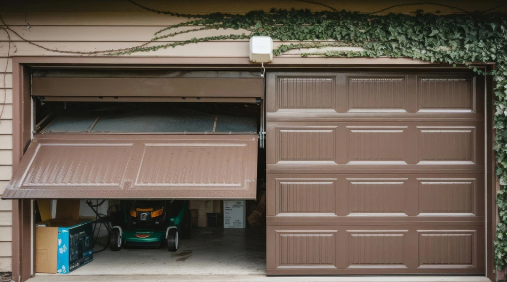 Model Pintu Garasi Sliding Lipat Kombinasi
