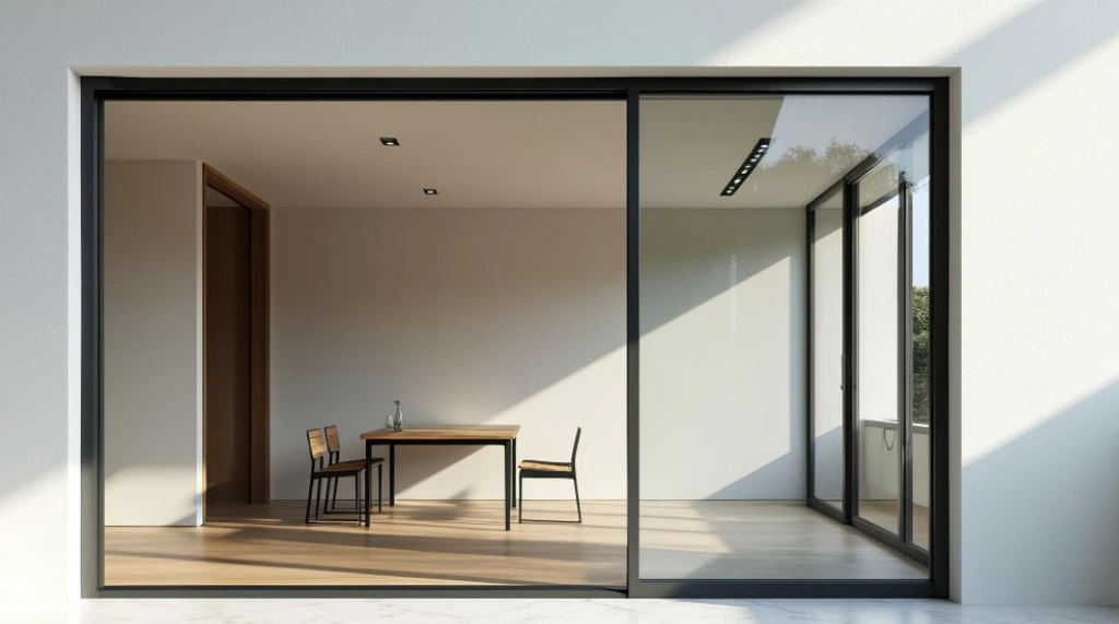 Pintu Aluminium 1 Pintu Full Kaca