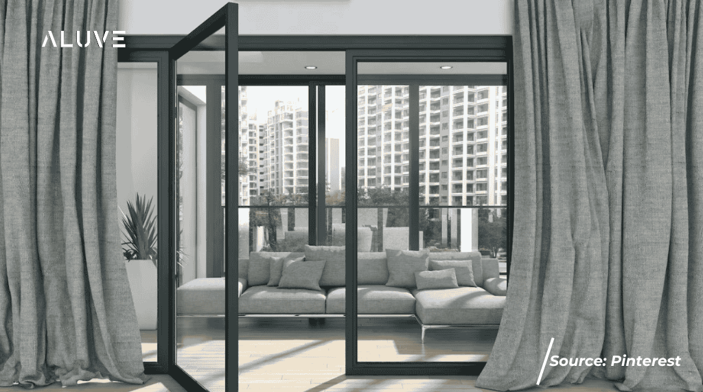 Pintu Aluminium Swing Elegan dan Kokoh untuk Setiap Ruangan