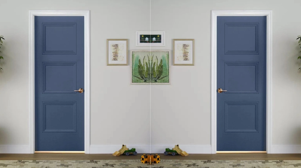 Pintu Klasik Modern Warna Biru Navy