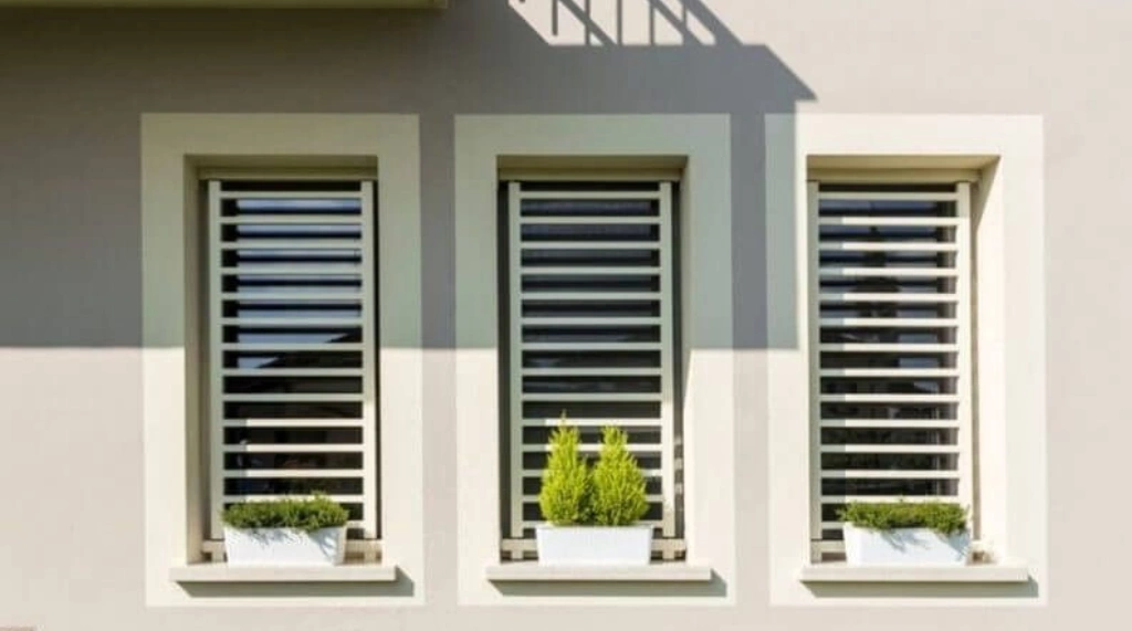 Teralis Jendela Minimalis Desain Bilah Horizontal Modern